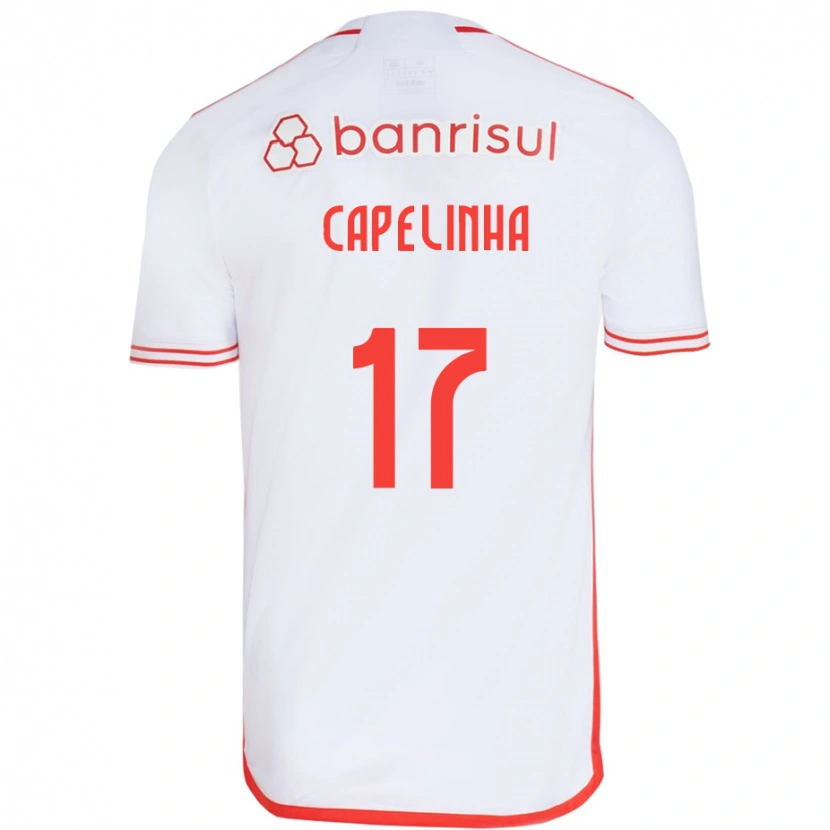 Danxen Herren Capelinha #17 Weiß Rot Auswärtstrikot Trikot 2025/26 T-Shirt
