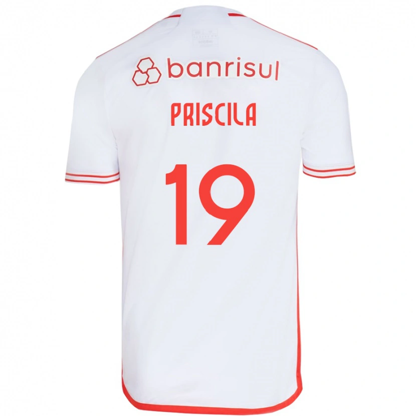 Danxen Herren Priscila #19 Weiß Rot Auswärtstrikot Trikot 2025/26 T-Shirt