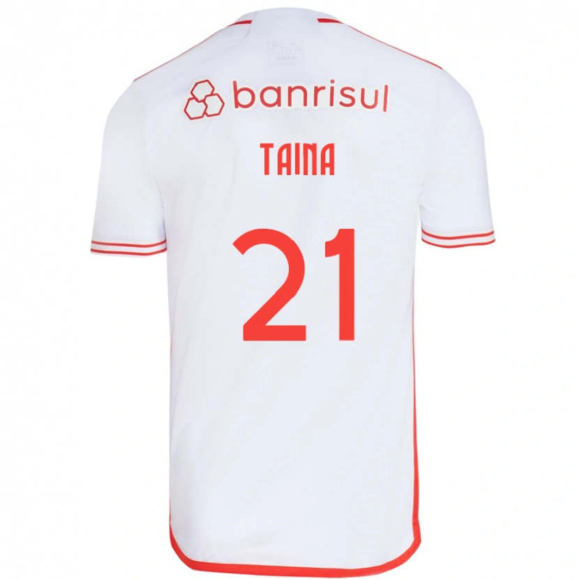 Danxen Herren Tainá #21 Weiß Rot Auswärtstrikot Trikot 2025/26 T-Shirt