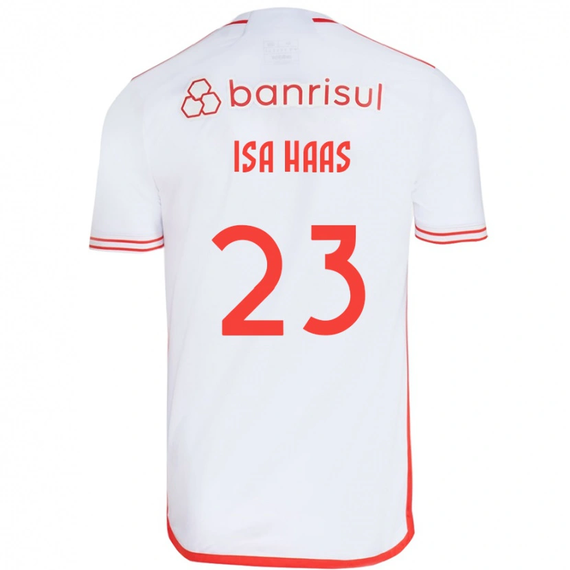 Danxen Herren Isa Haas #23 Weiß Rot Auswärtstrikot Trikot 2025/26 T-Shirt