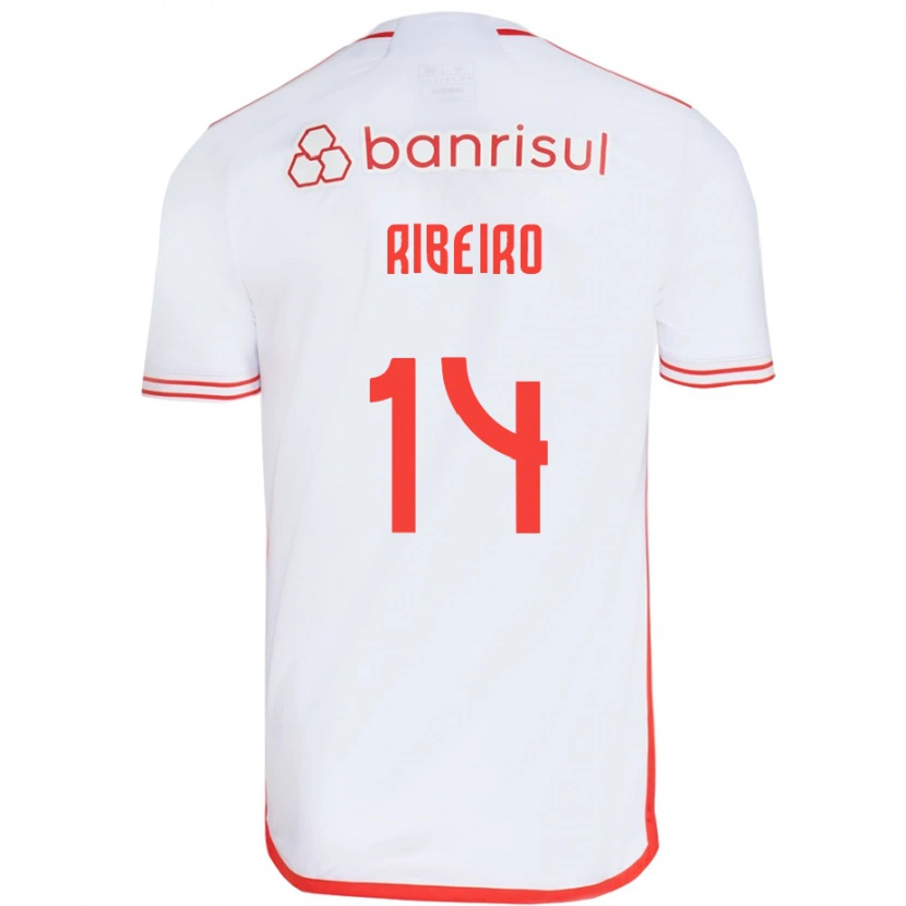 Danxen Herren Lucas Ribeiro #14 Weiß Rot Auswärtstrikot Trikot 2025/26 T-Shirt