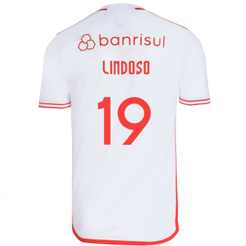 Danxen Herren Rodrigo Lindoso #19 Weiß Rot Auswärtstrikot Trikot 2025/26 T-Shirt