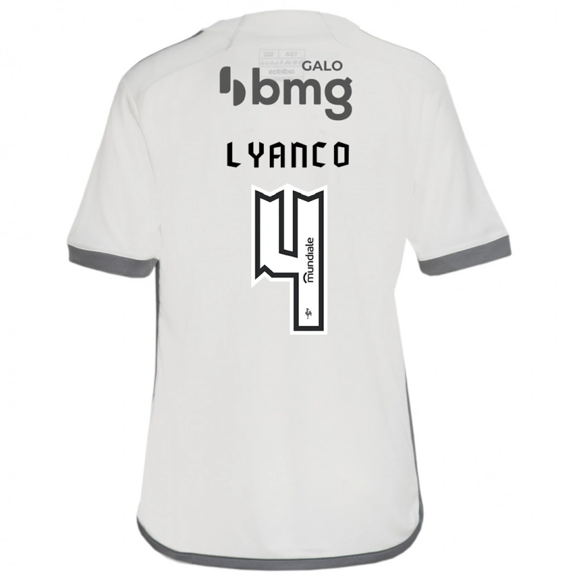 Danxen Herren Lyanco #4 Off-White Auswärtstrikot Trikot 2025/26 T-Shirt