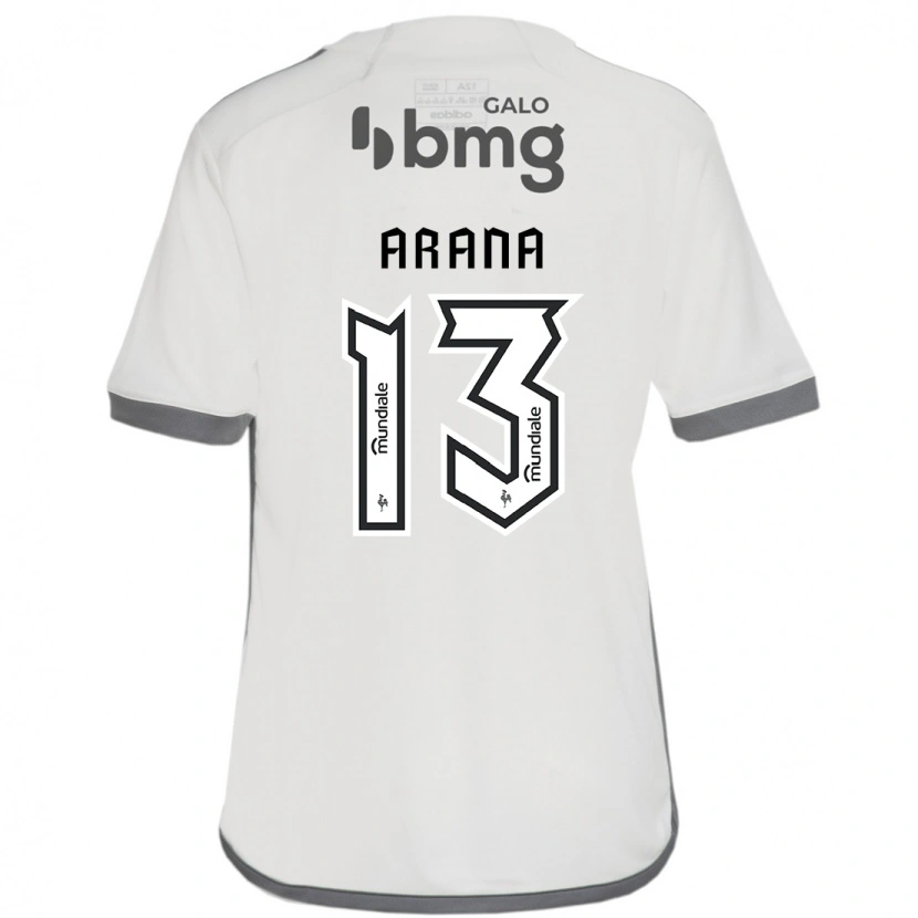 Danxen Herren Guilherme Arana #13 Off-White Auswärtstrikot Trikot 2025/26 T-Shirt