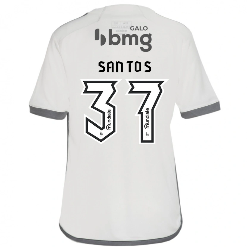 Danxen Herren Júnior Santos #37 Off-White Auswärtstrikot Trikot 2025/26 T-Shirt