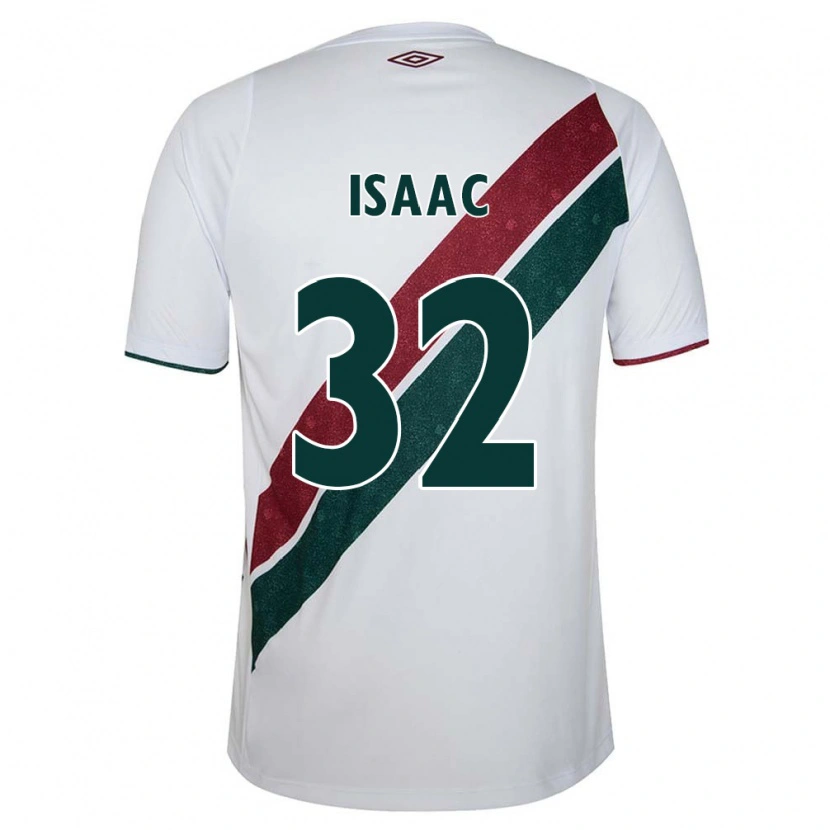 Danxen Herren Isaac #32 Weiß Grün Kastanienbraun Auswärtstrikot Trikot 2025/26 T-Shirt