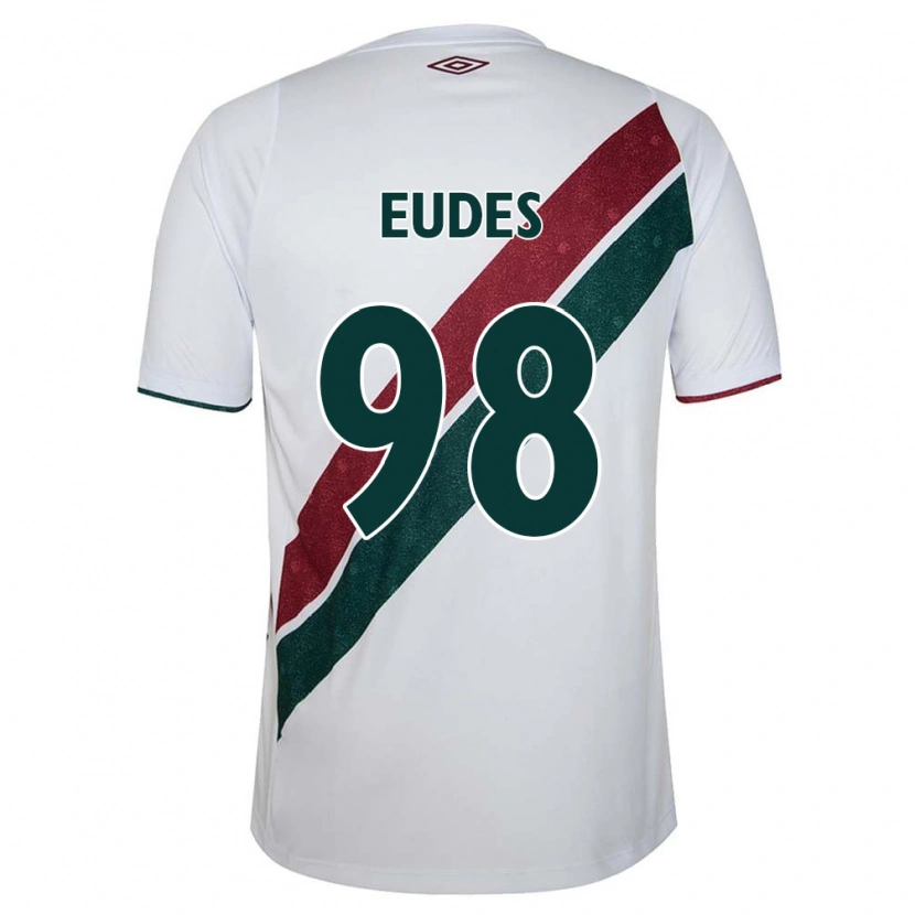 Danxen Herren Vitor Eudes #98 Weiß Grün Kastanienbraun Auswärtstrikot Trikot 2025/26 T-Shirt
