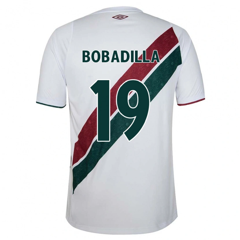 Danxen Herren Raul Bobadilla #19 Weiß Grün Kastanienbraun Auswärtstrikot Trikot 2025/26 T-Shirt