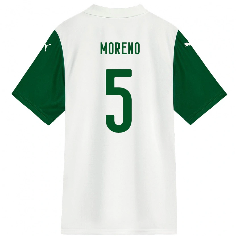 Danxen Herren Aníbal Moreno #5 Weiß Grün Auswärtstrikot Trikot 2025/26 T-Shirt
