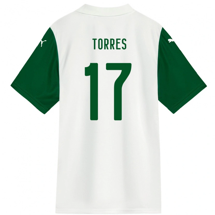 Danxen Herren Facundo Torres #17 Weiß Grün Auswärtstrikot Trikot 2025/26 T-Shirt