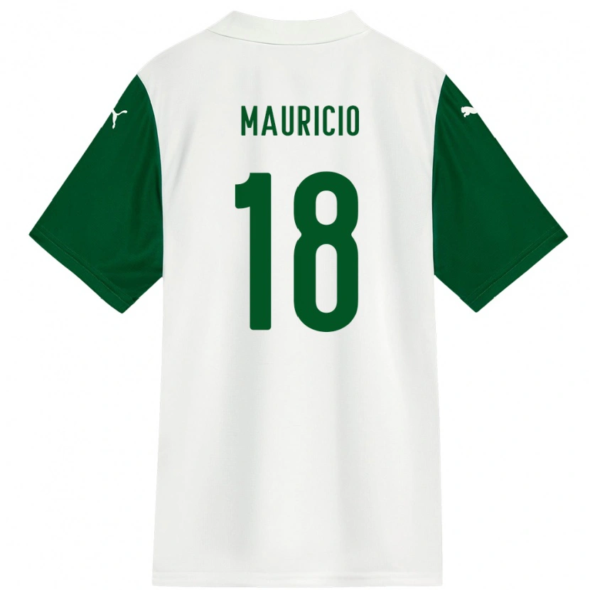 Danxen Herren Mauricio #18 Weiß Grün Auswärtstrikot Trikot 2025/26 T-Shirt