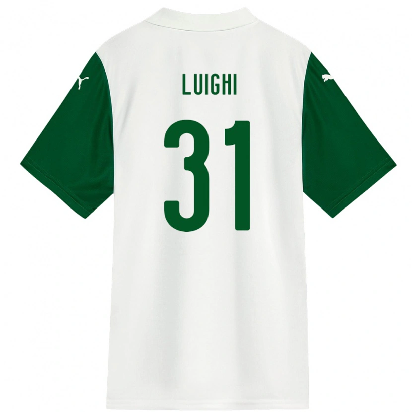 Danxen Herren Luighi #31 Weiß Grün Auswärtstrikot Trikot 2025/26 T-Shirt