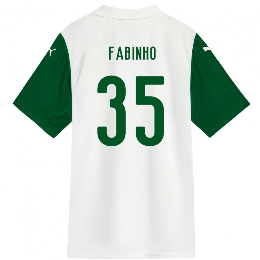 Danxen Herren Fabinho #35 Weiß Grün Auswärtstrikot Trikot 2025/26 T-Shirt
