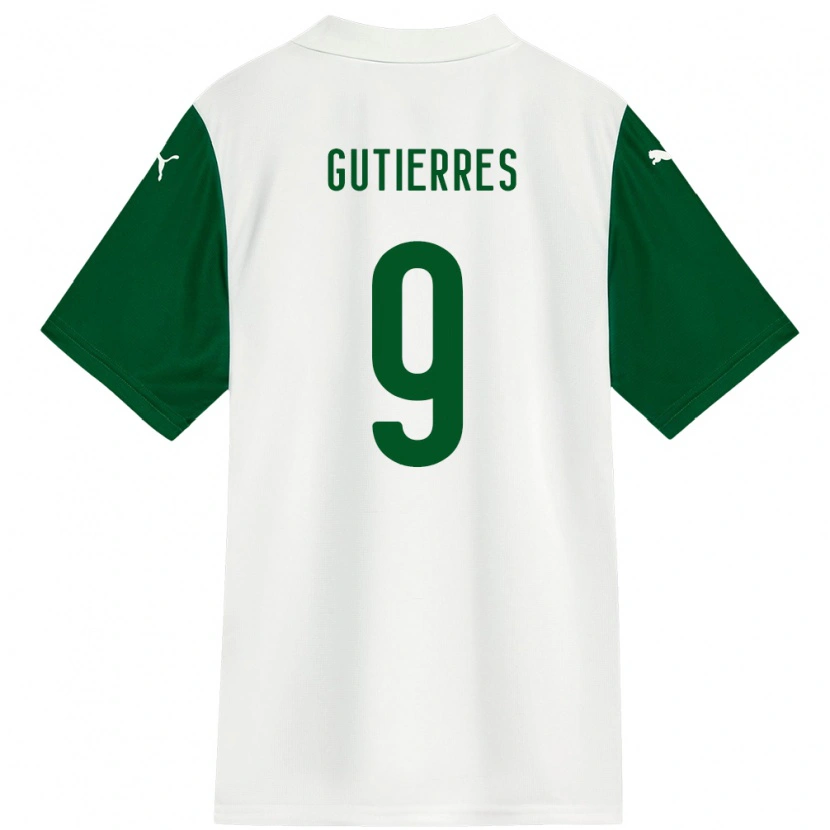 Danxen Herren Amanda Gutierres #9 Weiß Grün Auswärtstrikot Trikot 2025/26 T-Shirt