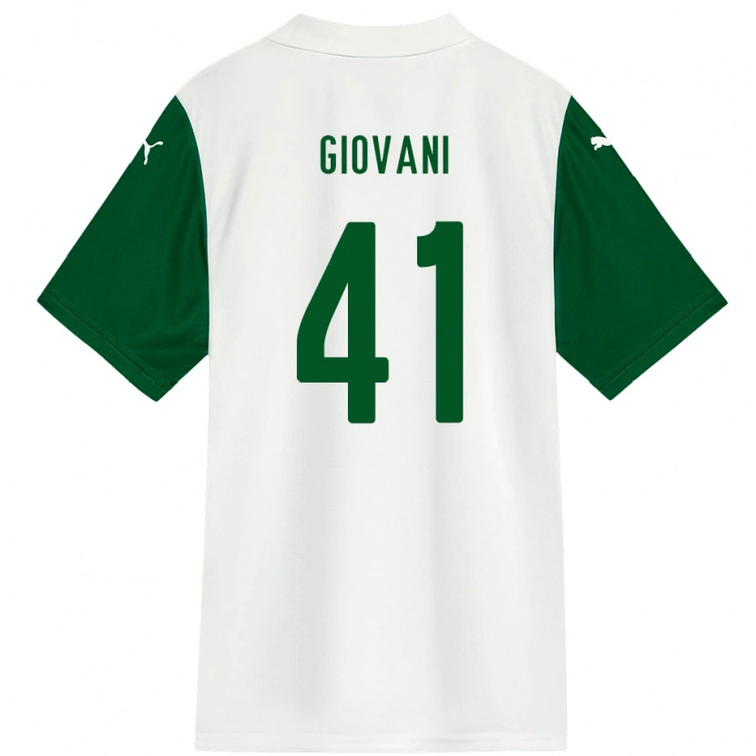 Danxen Herren Giovani #41 Weiß Grün Auswärtstrikot Trikot 2025/26 T-Shirt