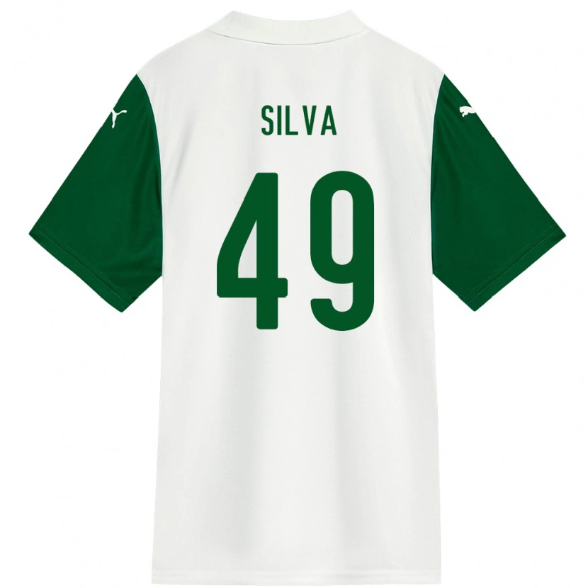 Danxen Herren Gabriel Silva #49 Weiß Grün Auswärtstrikot Trikot 2025/26 T-Shirt