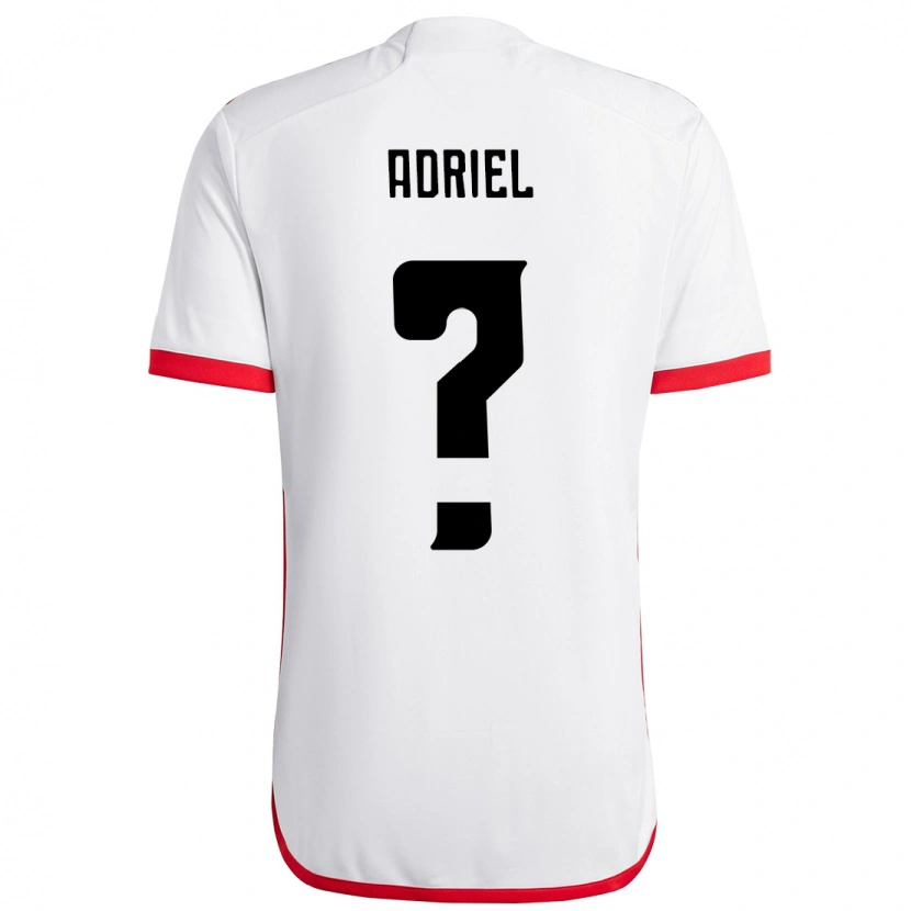 Danxen Herren Adriel #0 Weiß Rot Auswärtstrikot Trikot 2025/26 T-Shirt