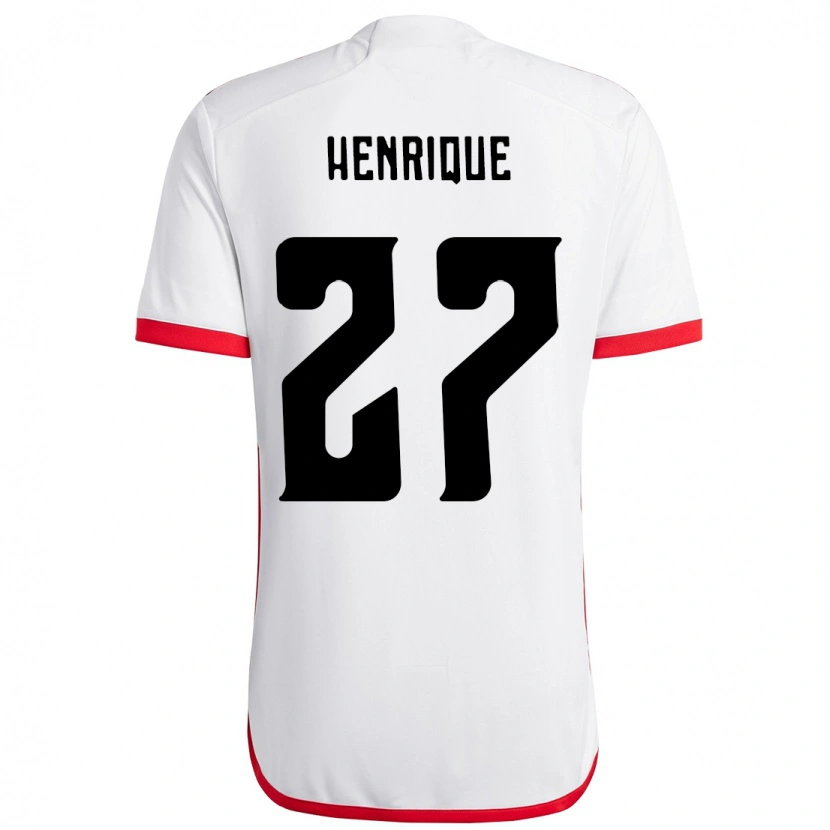 Danxen Herren Bruno Henrique #27 Weiß Rot Auswärtstrikot Trikot 2025/26 T-Shirt
