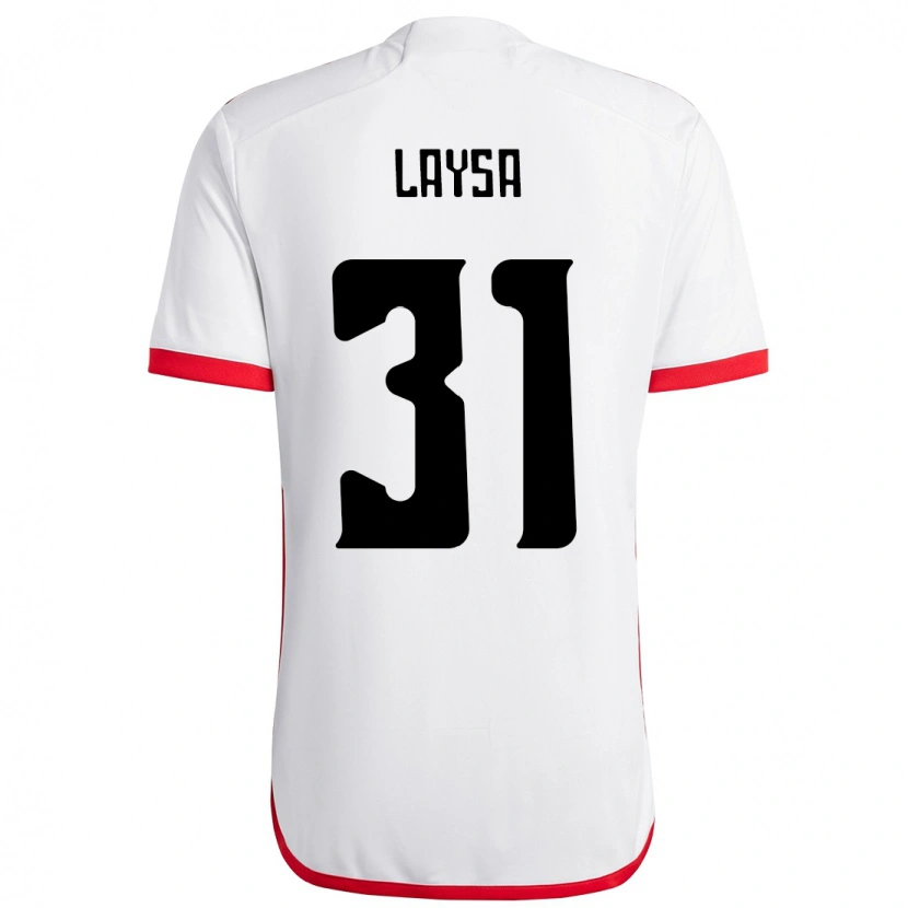 Danxen Herren Laysa #31 Weiß Rot Auswärtstrikot Trikot 2025/26 T-Shirt