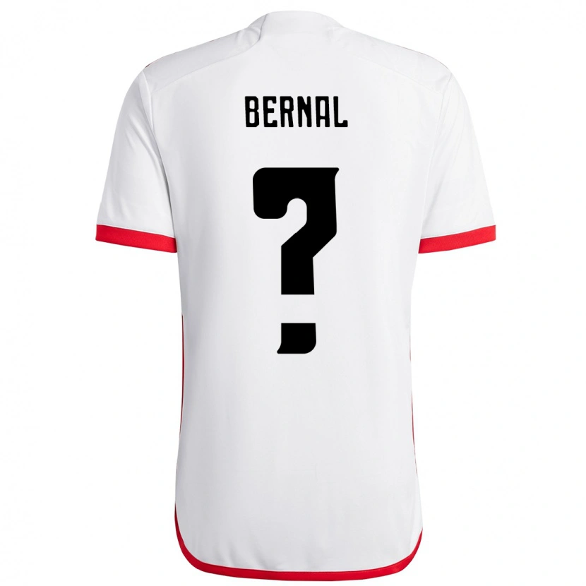 Danxen Herren Scarlett Bernal #0 Weiß Rot Auswärtstrikot Trikot 2025/26 T-Shirt