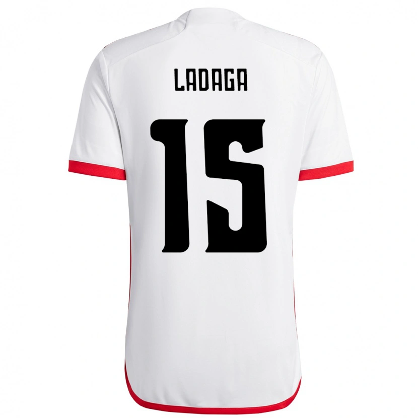 Danxen Herren Carol Ladaga #15 Weiß Rot Auswärtstrikot Trikot 2025/26 T-Shirt