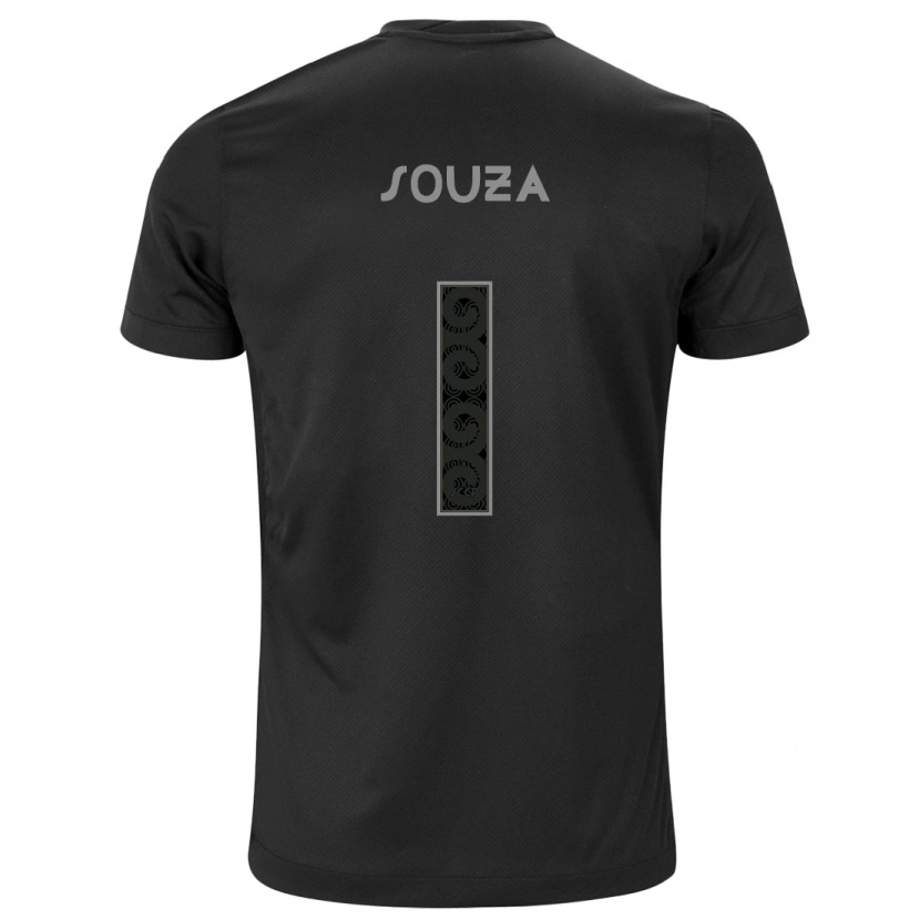 Danxen Herren Hugo Souza #1 Schwarz Weiß Auswärtstrikot Trikot 2025/26 T-Shirt