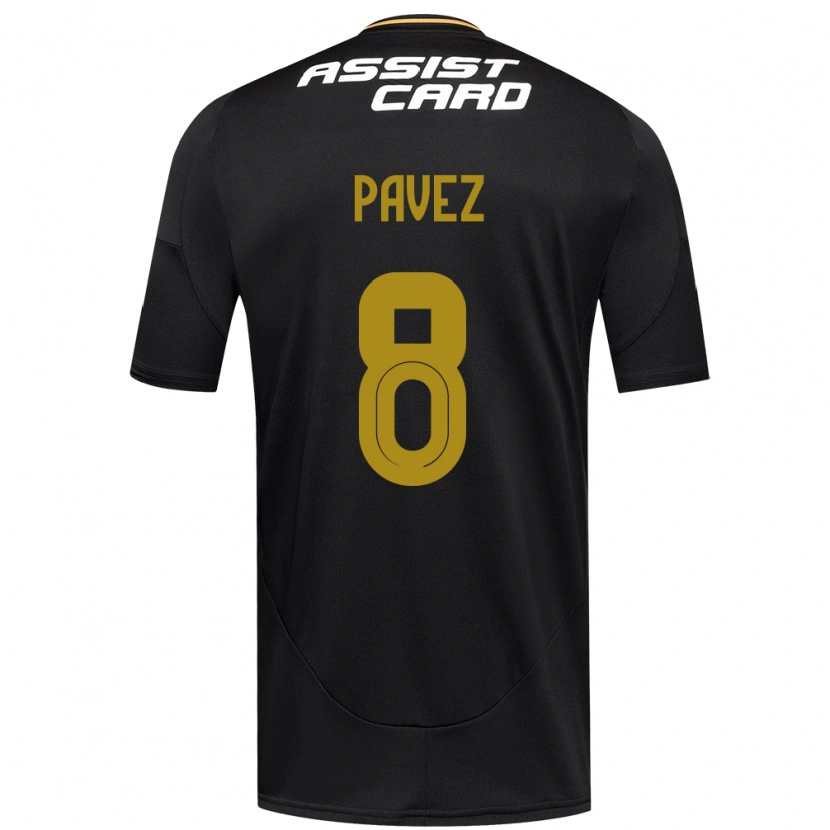 Danxen Herren Esteban Pavez #8 Schwarz Weiß Auswärtstrikot Trikot 2025/26 T-Shirt