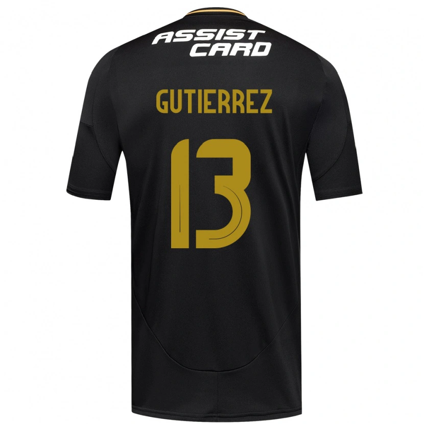 Danxen Herren Bruno Gutiérrez #13 Schwarz Weiß Auswärtstrikot Trikot 2025/26 T-Shirt