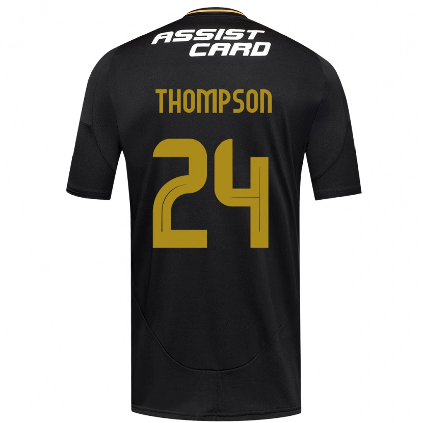 Danxen Herren Jordhy Thompson #24 Schwarz Weiß Auswärtstrikot Trikot 2025/26 T-Shirt