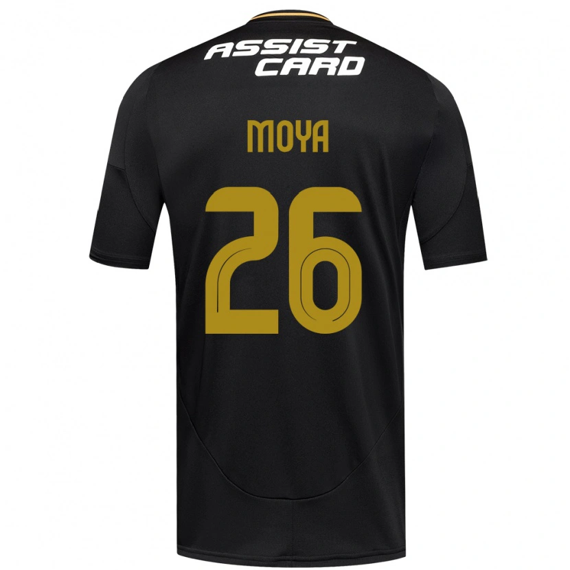 Danxen Herren Matías Moya #26 Schwarz Weiß Auswärtstrikot Trikot 2025/26 T-Shirt
