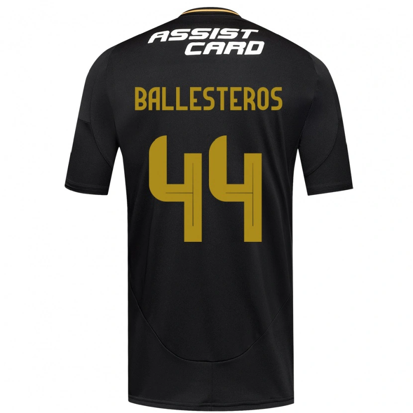 Danxen Herren Martín Ballesteros #44 Schwarz Weiß Auswärtstrikot Trikot 2025/26 T-Shirt