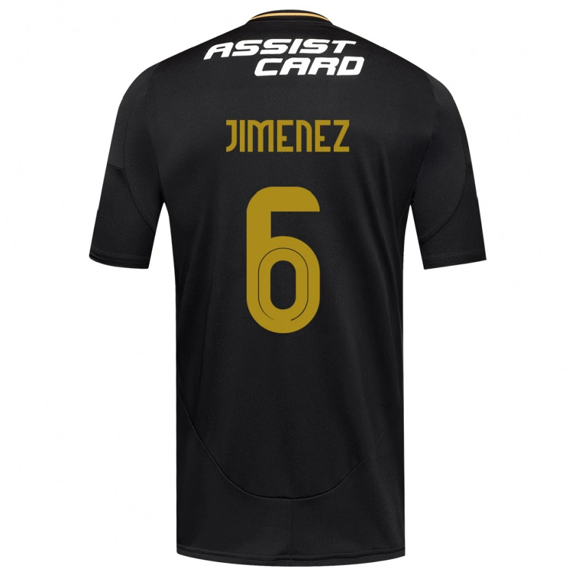 Danxen Herren Yastin Jiménez #6 Schwarz Weiß Auswärtstrikot Trikot 2025/26 T-Shirt