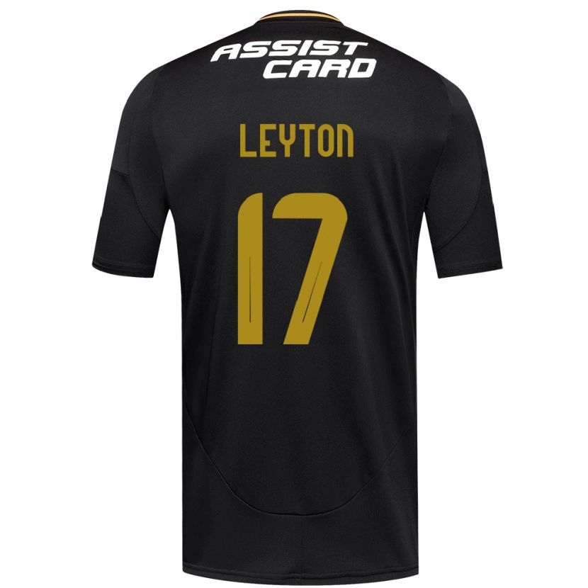 Danxen Herren Geraldine Leyton #17 Schwarz Weiß Auswärtstrikot Trikot 2025/26 T-Shirt