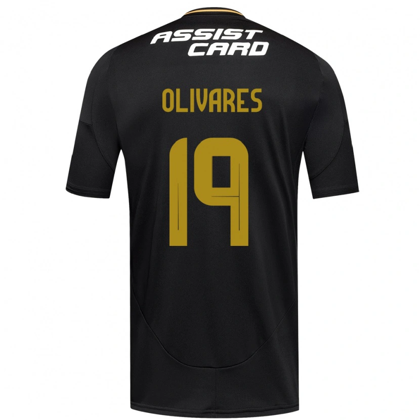Danxen Herren Michelle Olivares #19 Schwarz Weiß Auswärtstrikot Trikot 2025/26 T-Shirt