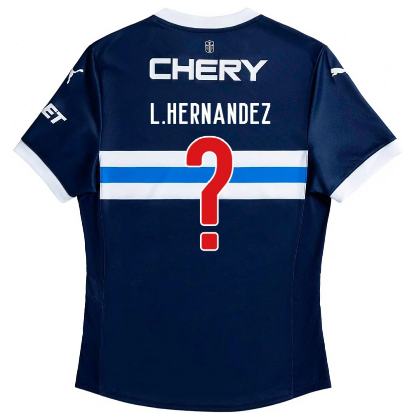 Danxen Herren Luis Felipe Hernández #0 Königsblau Weiß Auswärtstrikot Trikot 2025/26 T-Shirt