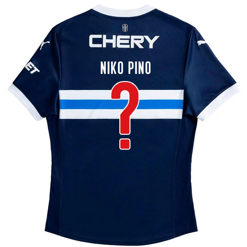 Danxen Herren Niko Pino #0 Königsblau Weiß Auswärtstrikot Trikot 2025/26 T-Shirt