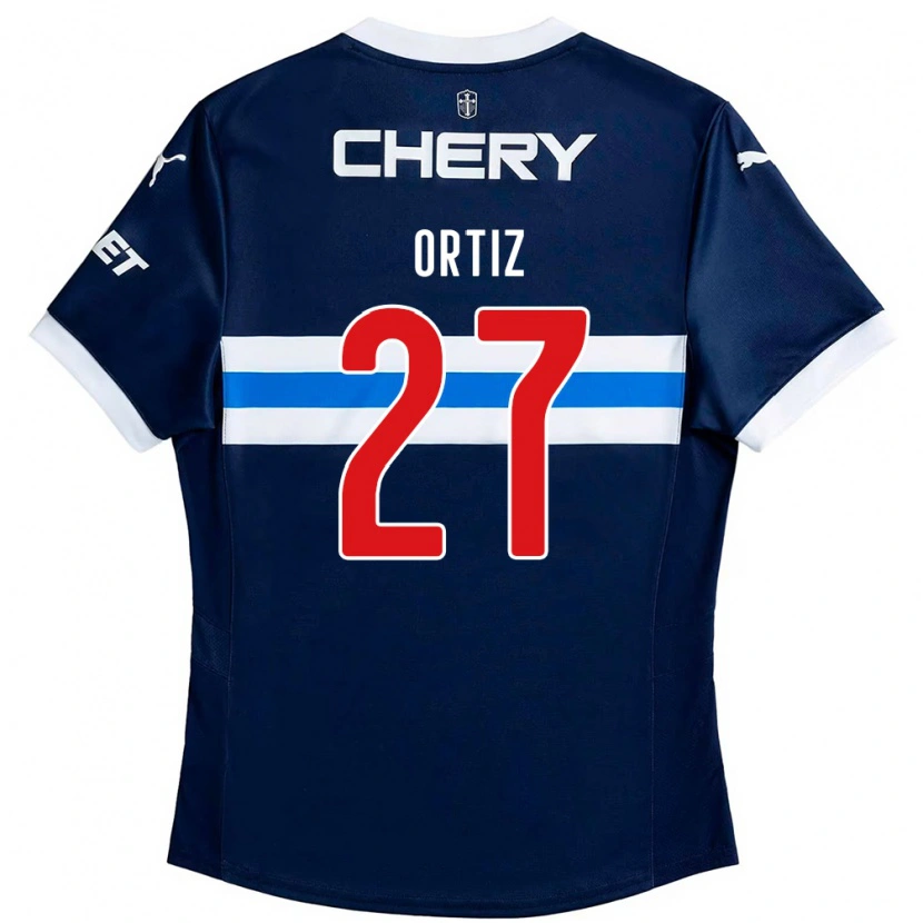 Danxen Herren Jorge Ortiz #27 Königsblau Weiß Auswärtstrikot Trikot 2025/26 T-Shirt