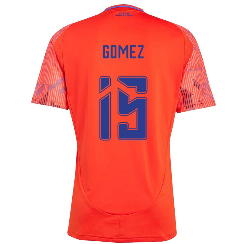 Danxen Herren Juan Pablo Gómez #15 Orange Rot Auswärtstrikot Trikot 2025/26 T-Shirt