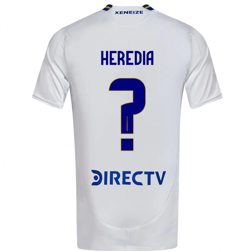 Danxen Herren Agustín Heredia #0 Weiß Blau Auswärtstrikot Trikot 2025/26 T-Shirt