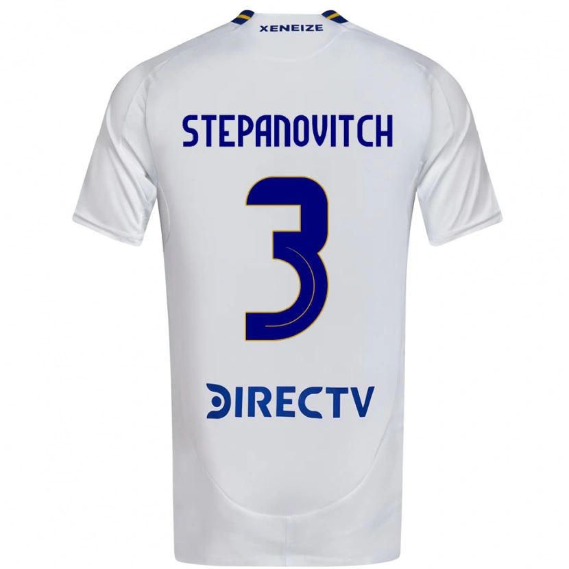 Danxen Herren Nicolás Stepanovitch #3 Weiß Blau Auswärtstrikot Trikot 2025/26 T-Shirt
