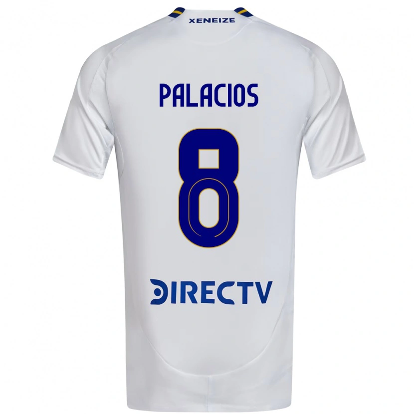 Danxen Herren Carlos Palacios #8 Weiß Blau Auswärtstrikot Trikot 2025/26 T-Shirt