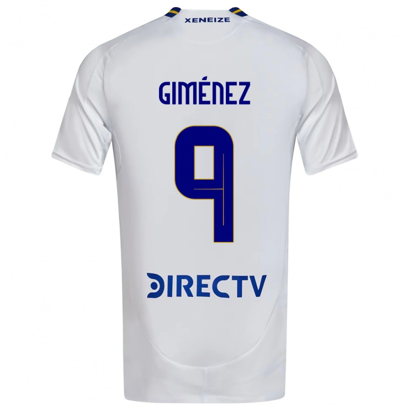 Danxen Herren Milton Giménez #9 Weiß Blau Auswärtstrikot Trikot 2025/26 T-Shirt