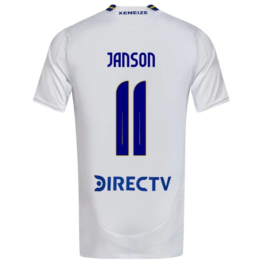 Danxen Herren Lucas Janson #11 Weiß Blau Auswärtstrikot Trikot 2025/26 T-Shirt