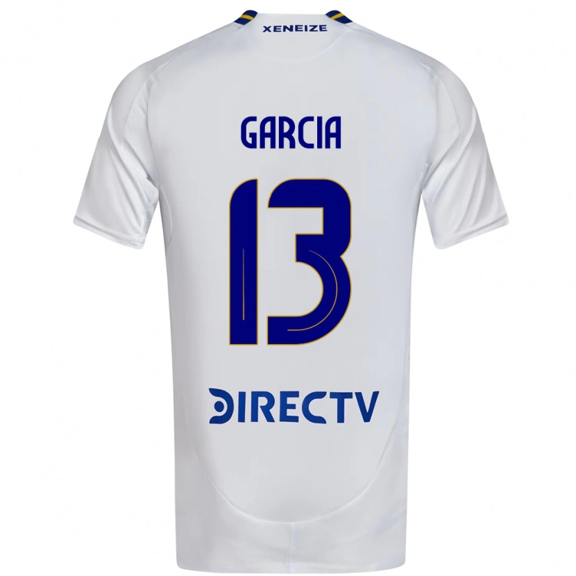 Danxen Herren Javier García #13 Weiß Blau Auswärtstrikot Trikot 2025/26 T-Shirt
