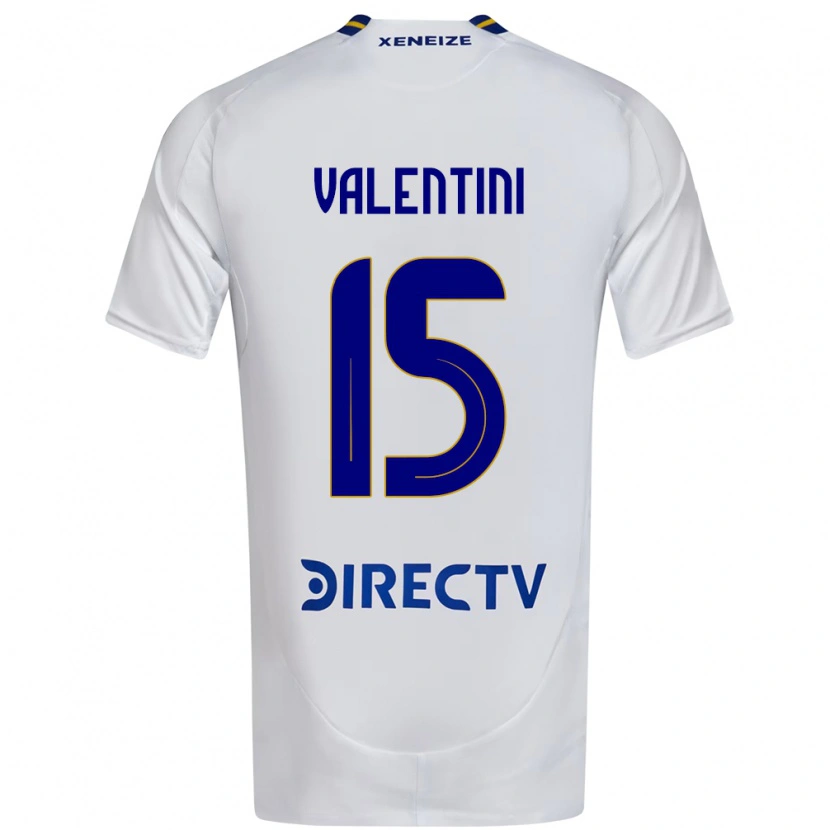 Danxen Herren Nicolas Valentini #15 Weiß Blau Auswärtstrikot Trikot 2025/26 T-Shirt