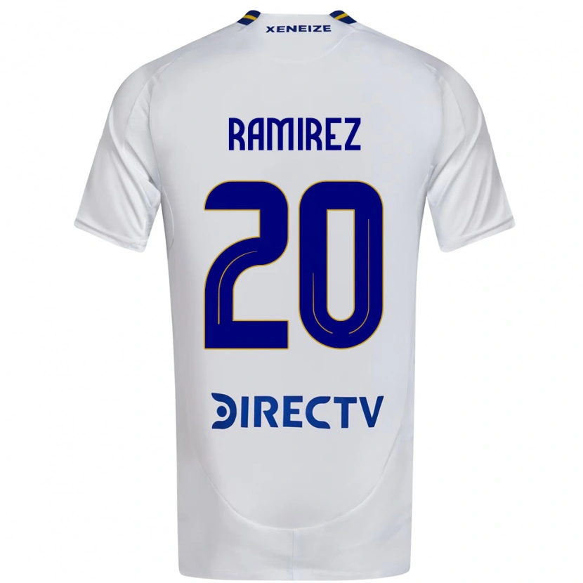 Danxen Herren Juan Ramirez #20 Weiß Blau Auswärtstrikot Trikot 2025/26 T-Shirt