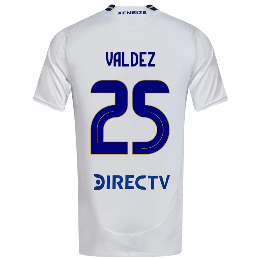 Danxen Herren Bruno Valdez #25 Weiß Blau Auswärtstrikot Trikot 2025/26 T-Shirt