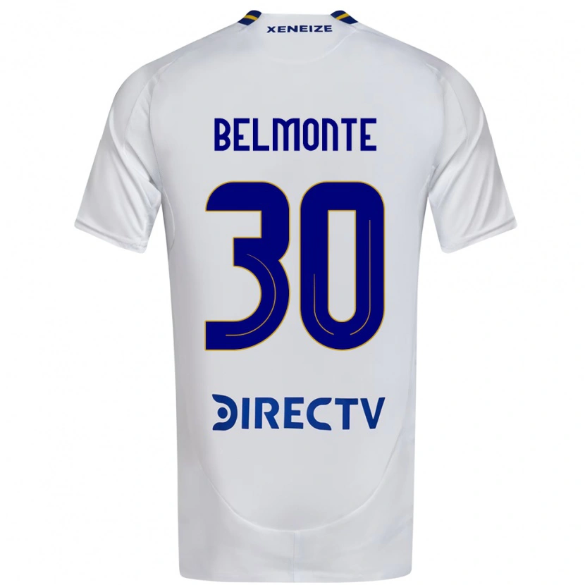 Danxen Herren Tomás Belmonte #30 Weiß Blau Auswärtstrikot Trikot 2025/26 T-Shirt