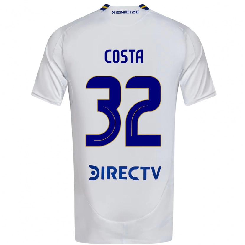 Danxen Herren Ayrton Costa #32 Weiß Blau Auswärtstrikot Trikot 2025/26 T-Shirt
