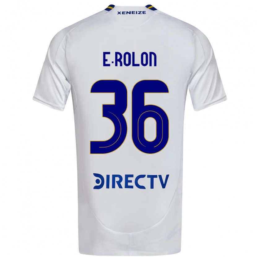 Danxen Herren Esteban Rolón #36 Weiß Blau Auswärtstrikot Trikot 2025/26 T-Shirt
